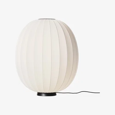 Nordic Nest Made By Hand Knit-Wit 65 High Oval Level floor lamp Pearl white