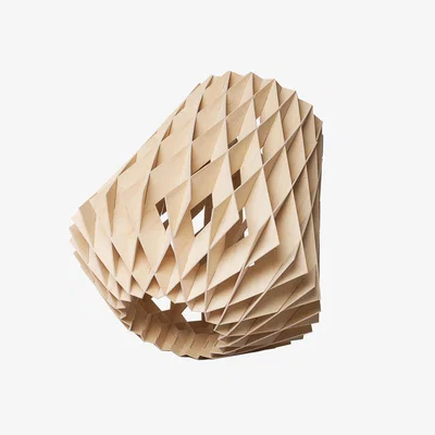 Nordic Nest Pilke Pilke Signature floor lamp Ø64 cm Birch