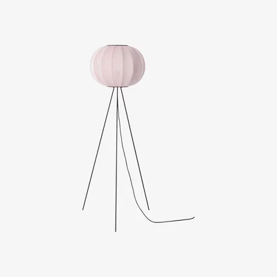 Nordic Nest Made By Hand Knit-Wit 45 Round High floor lamp Light pink