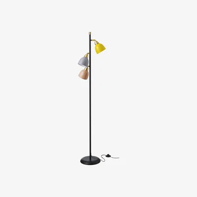 Nordic Nest Urban Triple floor lamp Black-Multi