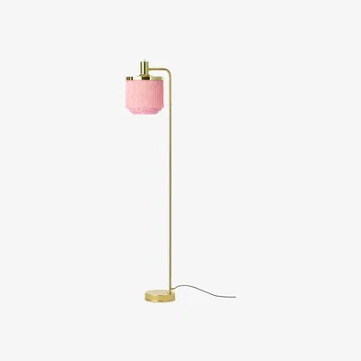 Nordic Nest Warm Nordic Fringe floor lamp Pale pink brass plated steel