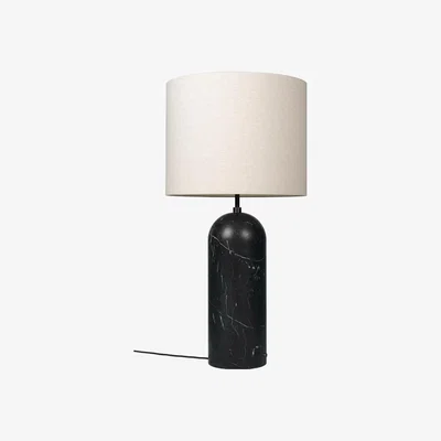 Nordic Nest Gubi Gravity XL floor lamp Black marble/canvas low
