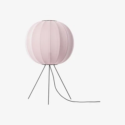 Nordic Nest Made By Hand Knit-Wit 60 Round Medium floor lamp Light pink