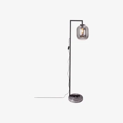 Nordic Nest By Rydéns Leola floor lamp Black marble-Smokey grey