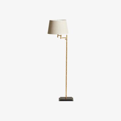 OKA Bambu Swivel Floor Lamp - Gold