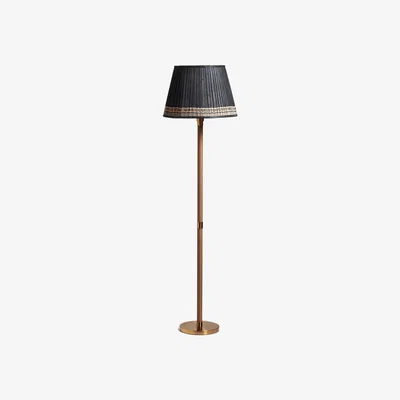 OKA OKA, Kirana Floor Lamp - Natural, Floor Lamps, Faux Rattan/Iron