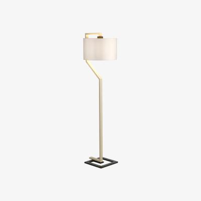 Olivia's Elstead Axios Floor Lamp Cream Shade Dark Grey Painted Metal Base
