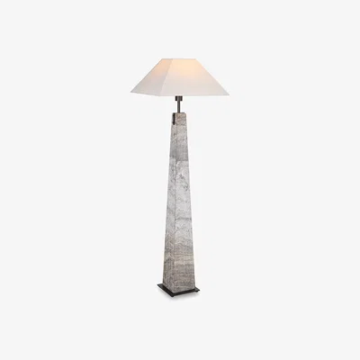 Olivia's Uttermost Black Label Forged Beacon Floor Lamp