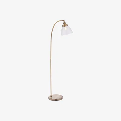 Olivia's Gallery Interiors Hansen Floor Lamp in Antique Brass | Outlet