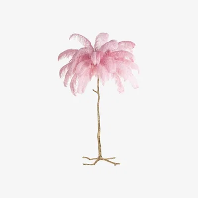 Olivia's Richmond Burlesque Pink Floor Lamp