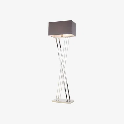 Olivia's RV Astley Roma Floor Lamp Nickel
