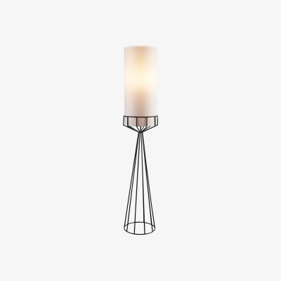 Olivia's Liang & Eimil Faro Floor Lamp - Matt Black & White Linen