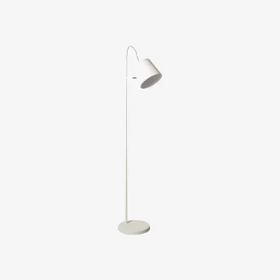 Olivia's Zuiver Buckle Head Floor Lamp White / White
