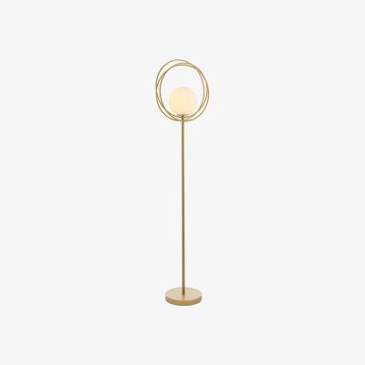 Olivia's Olivia's Meredith Gold And Opal Glass Floor Lamp