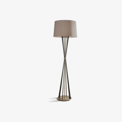 Olivia's RV Astley Allai Floor Lamp Antique Brass And Dark Brass Floor Lamp