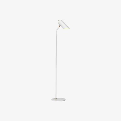 Olivia's Elstead Quinto 1 Light Floor Lamp White Aged Brass