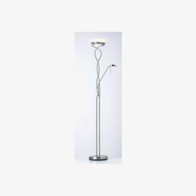 Olivia's Gallery Direct Monaco Floor Lamp Satin Chrome