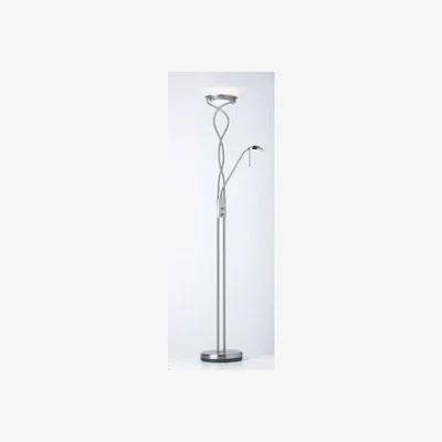 Olivia's Gallery Direct Monaco Floor Lamp Satin Chrome