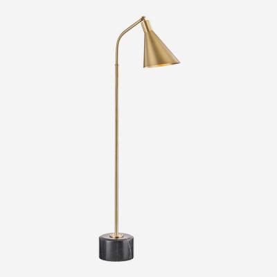 Olivia's Andrew Martin Stanton Floor Lamp Aged Brass