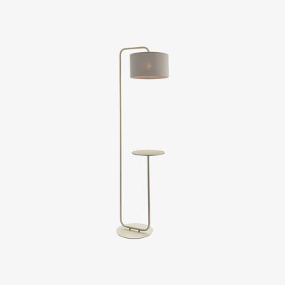 Olivia's Olivia's Noelle Satin Champagne And Slate Grey Floor Lamp