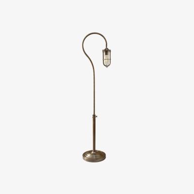 Olivia's Elstead Urban Renewal 1 Light Floor Lamp Dark Antique Brass