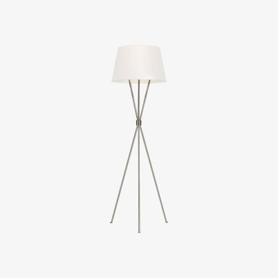 Olivia's Elstead Penny Floor Lamp Polished Nickel