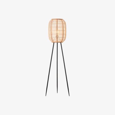 Olivia's Gallery Interiors Zane Floor Lamp in Natural & Black