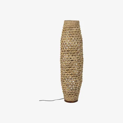 Olivia's Bloomingville Izolde Floor Lamp in Natural Water Hyacinth