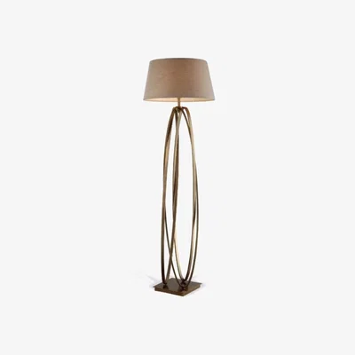 Olivia's RV Astley Brisa Floor Lamp Antique Brass