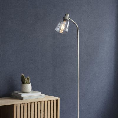 Olivia's Garden Trading Hoxton Dome Floor Lamp in Satin Nickel