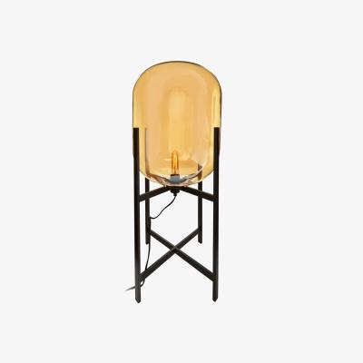 Olivia's Olivia's Soft Industrial Collection - Tinto Champagne Glass Floor Lamp