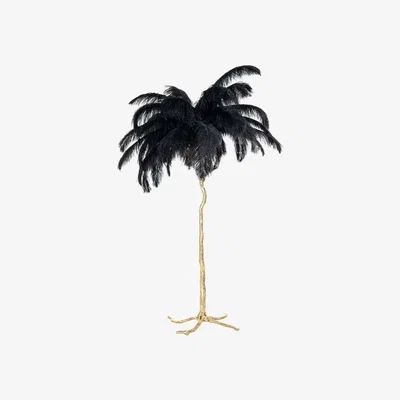 Olivia's Richmond Burlesque Black Floor Lamp