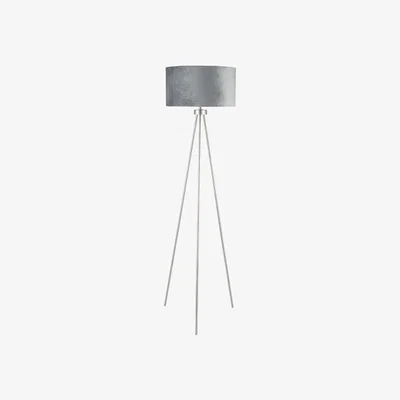 Downtown Pacific Lifestyle Brushed Chrome Tripod Floor Lamp