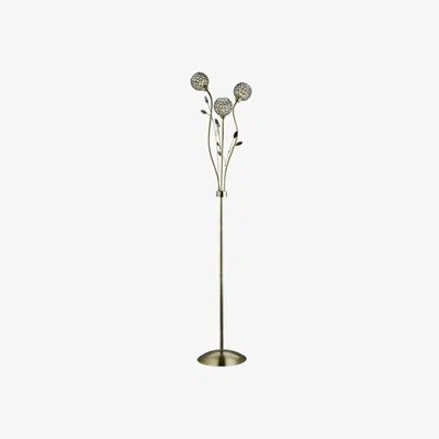 Downtown Bellis II Antique Brass Floor Lamp
