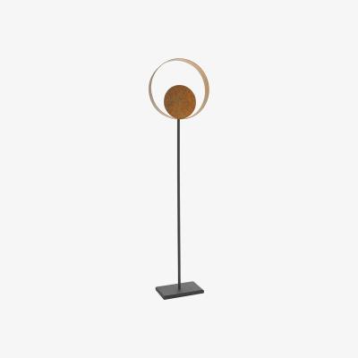Perch and Parrow James Floor Lamp in Gold Patina