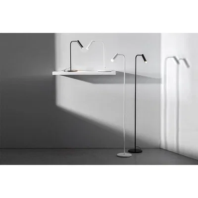 Perch and Parrow Loire Floor Lamp in White