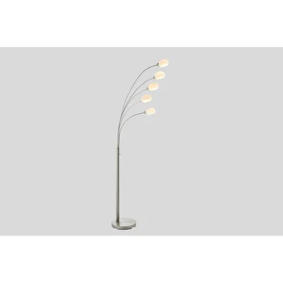 Perch and Parrow Arved Nickel 5 Arm Floor Lamp