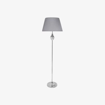 Pagazzi Giona Polished Chrome &amp; Grey Floor Lamp