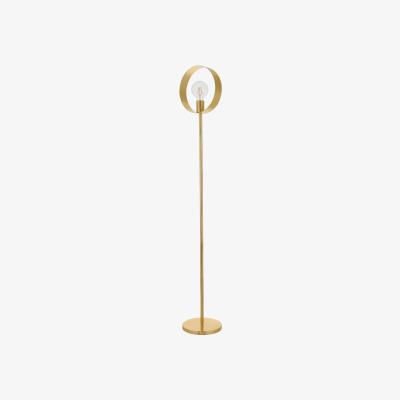 Pagazzi Hoop Satin Gold Floor Lamp