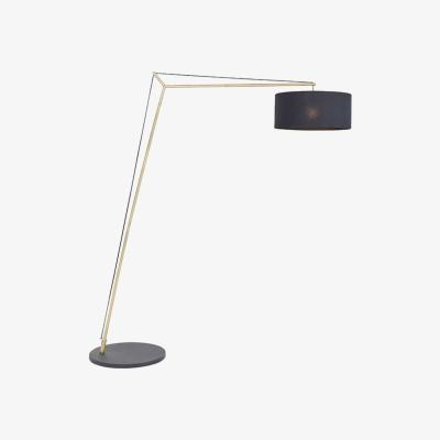 Pagazzi Zaira Brass and Black Floor Lamp