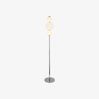 Pagazzi Snowball Opal Glass Floor Lamp