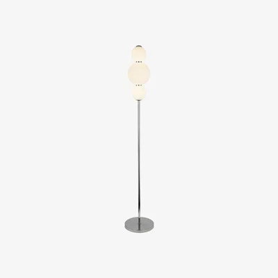 Pagazzi Snowball Opal Glass Floor Lamp