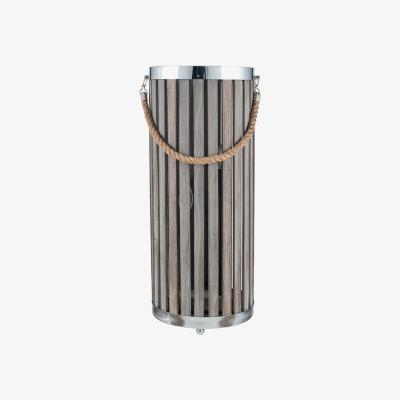 Pagazzi Austell 2 Light Grey Wash Wooden 62.5cm Floor Lamp