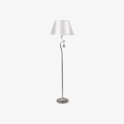 Pagazzi Lavin Curve Arm Floor Lamp 1 Light with Ivory Shade