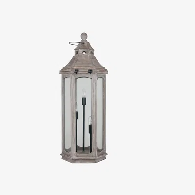Pagazzi Adaline Lantern Floor Lamp Wood