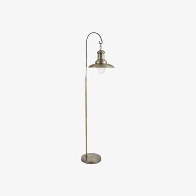 Pagazzi Fisherman Floor Lamp in Antique Brass