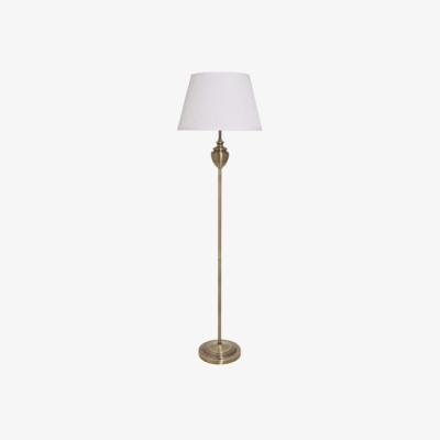 Pagazzi Giona Antique Brass &amp; White Floor Lamp
