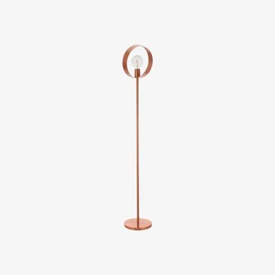 Pagazzi Hoop Brushed Copper Floor Lamp