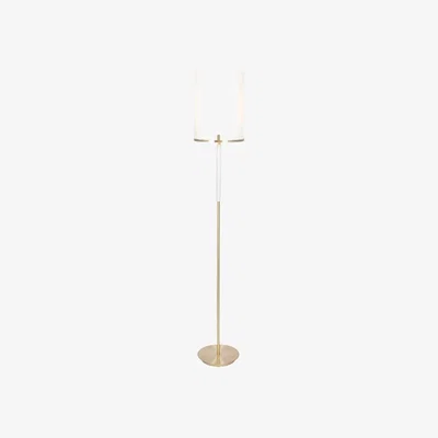 Pagazzi Midland 1 Light Gold and Marble Floor Lamp
