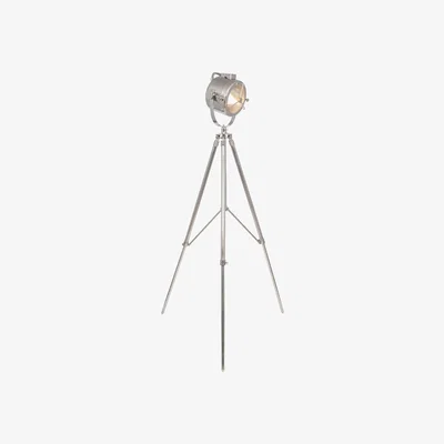 Pagazzi Marine 1 Light Satin Nickel Tripod Floor Lamp